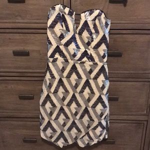 Charlotte Russe sequin strapless party dress